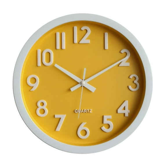 HORLOGE MURALE EN PLASTIQUE BEIGE DIAL 10 "