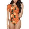 thumbnail image 1 of Fotbe Ramen Noodle Soup Body de Mujer con Cuello Redondo y Mangas Cortas, Sin Mangas Ajustado, Suave, Cómodo y Básico-Small, 1 of 7