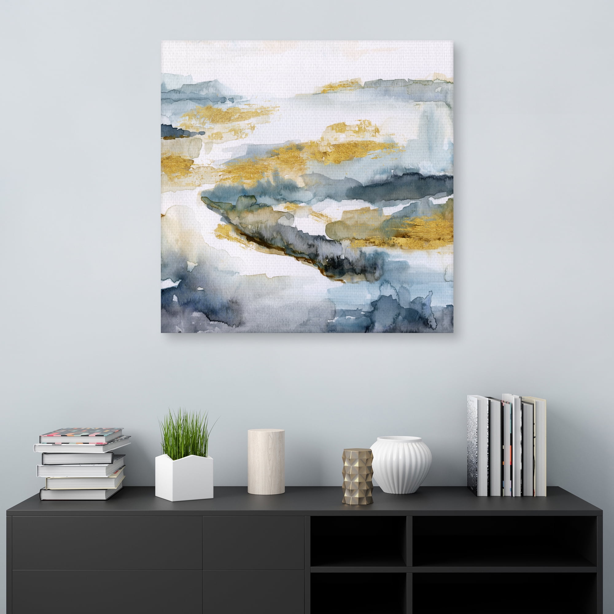 Golden Estuary by Nan Canvas Art Print