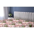 thumbnail image 5 of Ambesonne Springtime Fitted Sheet, Garden Flowers Romantic, Twin Size, Pistachio Green Blush, 5 of 5