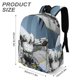 thumbnail image 3 of Caballero Luna-theme Backpack, Campus style schoolbag Bookbag with Adjustable Shoulder Straps And Large Zip Compartment, Unisex Travel Bags.42x30x15cm, 3 of 6