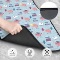 thumbnail image 3 of Xecao Brain Training Print Car Foot Mat Set of 4 Pieces Neoprene All-Weather Dust-Proof Stain-resistantCar Interior Decorative mats Non-Slip Mats, 3 of 6