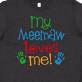 thumbnail image 4 of Inktastic Me Meemaw Loves Me Cute Youth T-Shirt, 4 of 5