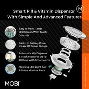 MOBI Connect Wi-Fi Smart Automatic Pill Dispenser with App Alerts & Alarms, 28-Day Medication Organizer, Locked & Tamper-Resistant, Expandable with MOBI Health Devices for Overall Health Management