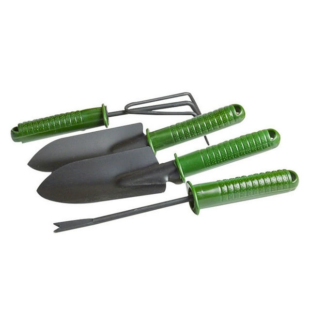 4 Pcs Garden Tools Set Trowel Transplanting Spade Rake Weeding Fork Gardening Tools Kit;4 Pcs Garden Tools Set Trowel Transplanting Spade Rake Weeding Fork Tools