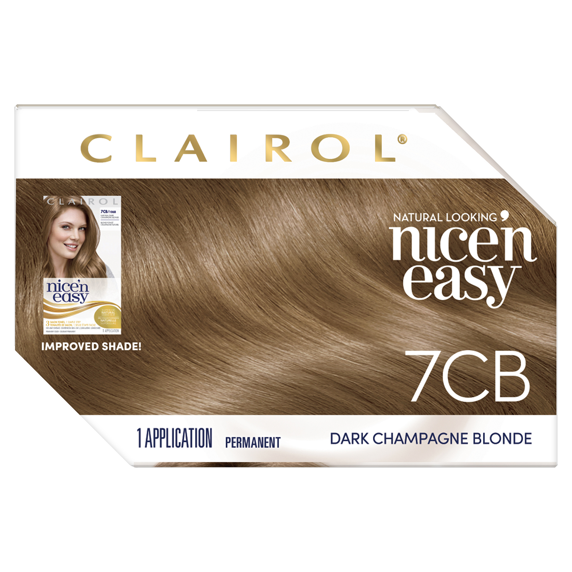 Clairol Nice N Easy Permanent Hair Color 7cb Dark Champagne Blonde 3 Pack