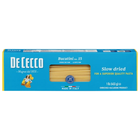 De Cecco Bucatini Pasta 16 oz (Pack Of 20)