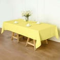 thumbnail image 3 of Efavormart Rectangle Tablecloth, 60"x102" Stain & Wrinkle Resistant Washable Table Cloth, Oblong Decorative Polyester Fabric Table Cover for Dining, Party, Wedding & Baby Shower- Yellow, 3 of 11