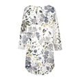 thumbnail image 5 of ZHENHONG Graphic Tees for Women, Women's Printed Fashionable Casual Round Neck and Three Quarter Sleeve Top Going Out Tops, 5 of 6