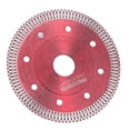 thumbnail image 1 of Disco de corte de diamante de 115 mm para corte en seco y húmedo, herramienta para cerámica, granito, mármol, color rojo, 1 of 12