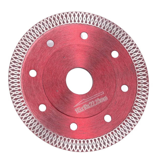 Disco de corte de diamante de 115 mm para corte en seco y húmedo, herramienta para cerámica, granito, mármol, color rojo