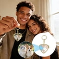 thumbnail image 1 of Homekingdee 5 Shapes Personalized Photo Compact Mirror Keychain - Portable Folding Vanity Mirror for Purse Makeup Travel Gifts, 1 of 9