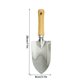 thumbnail image 5 of Juego de herramientas de jardinería con mango de madera, incluye pala ancha, pala estrecha y tenedor para aflojar, ideal para plantar flores y verduras en el Yulucky, 5 of 9