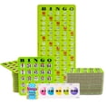 thumbnail image 1 of MR CHIPS Bingo Game with 50 Jam-Proof Large Print Fingertip Slide Bingo Cards, 75 Bingo Calling Cards, 1 Bingo Master Board - Green Style, 1 of 15