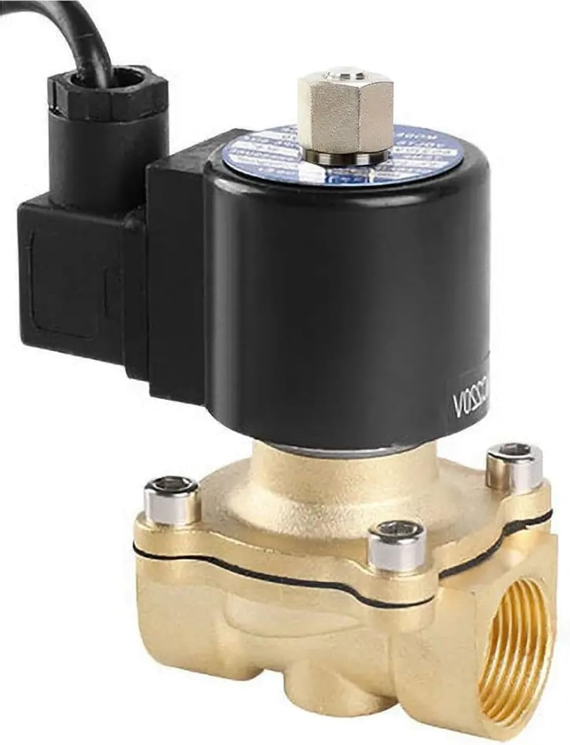 AOMAG 3/4" NPT 110V Normally Closed Solenoid Valve - Stainless Steel Water Fountain Valve For Air, Water, Oil - IP68 Waterproof