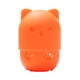 thumbnail image 1 of Vogacara Caja de almacenamiento de silicona, protección resistente y confiable para esponjas de maquillaje, soporte de esponja en forma de gato Pinceles de maquillaje y herramientas naranja, 1 of 6