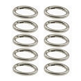 thumbnail image 2 of WEICHUAN 10PCS Zinc Alloy Round Spring Clips Carabiner - 1" Gate O Ring Round Carabiner Snap Clip Trigger Spring Keyring Buckle Organizing Accessory Metal Secure Holder(Silver), 2 of 4