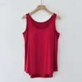 thumbnail image 2 of UAMVSH Womens Tank Tops with Built in Bras Sleeveless T Shirts Casual Soft Crewneck Summer Tees Modal Undershirt M-XXL, 2 of 5