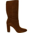 thumbnail image 2 of Lauren Ralph Lauren Womens Artizan Suede High Heel Mid-Calf Boots, 2 of 3