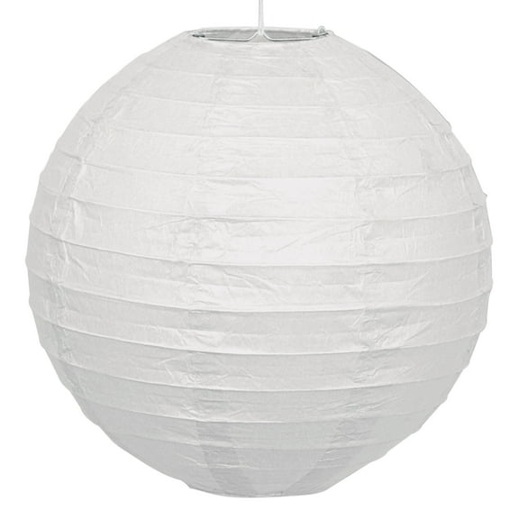 Way to Celebrate! 10" White Round Party Paper Lantern