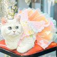 thumbnail image 4 of Robes de Princesse pour Chien, Robe Papillon pour Chien, Robe de Mariage avec Jupe Tutu Multi-Couches, Costume de Fête d'Anniversaire Princesse, 4 of 8