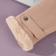 thumbnail image 5 of Guantes de terciopelo de medio dedo para mujer, de invierno, para oficina, para interior, con boca de piel, resistentes al frío, cálidos, de uso versátil, 5 of 6