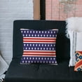 thumbnail image 4 of Throw Pillow Cover American Independence Day Stars Stripes 4th of July Home Decor Pillowcase for Sofa 18x18 Inches, 4 of 6