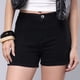thumbnail image 3 of Short Savi Jeans Gabardina Stretch Negro Tiro Alto de Mujer, 3 of 6