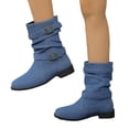 thumbnail image 5 of Casual Ankle Boots,Ankle Boots for Women - Refined Fashion Booties with Clean Structured Upper, Round Toe Short Boots, Ankle Height Dress Boots, Comfortable Everyday Casual Footwear for Autumn Winter, 5 of 7