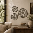 thumbnail image 3 of DecMode Silver Metal Abstract Starburst Wall Decor with Cutout Design (3 Count), 3 of 13