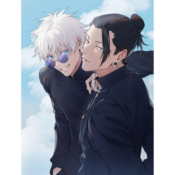 Jujutsu Kaisen Diamond Painting Set (for Adults) 5D DIY Anime Diamond Art Set (for Beginners) Round Full Diamond Diamond Painting Gem Art Crafts (Home Wall Decoration Gift)