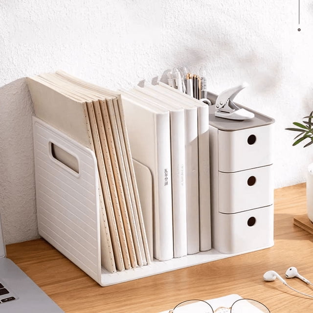 Estantería de escritorio para archivadores, caja de almacenamiento, cajón para estudiantes, soporte para libros de oficina, artefacto organizador de escritorio
