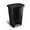 Black, variant on Glad Kitchen Trash Can with Lid, Step Foot Pedal and Garbage Bag Rings, 20 Gallon, Grey