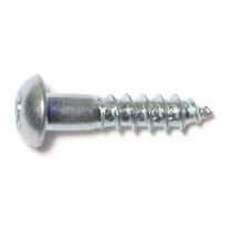 #4 x 1/2" Zinc Plated Steel Phillips Round Head Wood Screws WSRS-071 (72 pcs.)