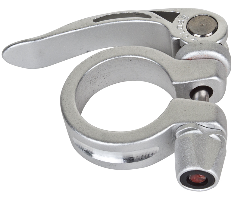 SEAT POST CLAMP SunLite 28.6 Alloy Quick Release Silver CNC
