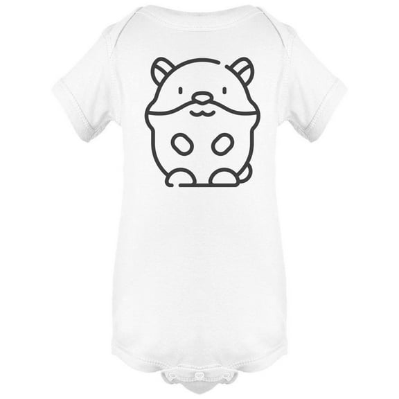 Hamster Outline Bodysuit Infant -Image by Shutterstock, Newborn