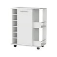 thumbnail image 2 of Miekor Furniture Culver Kitchen Island with Storage Shelves and Single Door Cabinet Push to open System W4US8693, 2 of 7