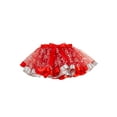thumbnail image 2 of Douhoow 2-11 Years Girl Princess Skirt,Elastic Waist Christmas Print Tutu Skirt Elk Headband, 2 of 8
