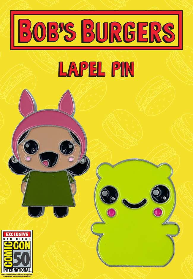 Bob's Burgers Kuchi Kopi & Louise Kawaii Style Label Pin Set