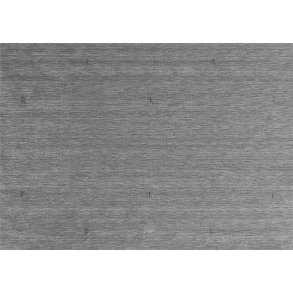 Ahgly Company Indoor Rectangle Abstract Gray Contemporary Area Rugs, 2' x 4'
