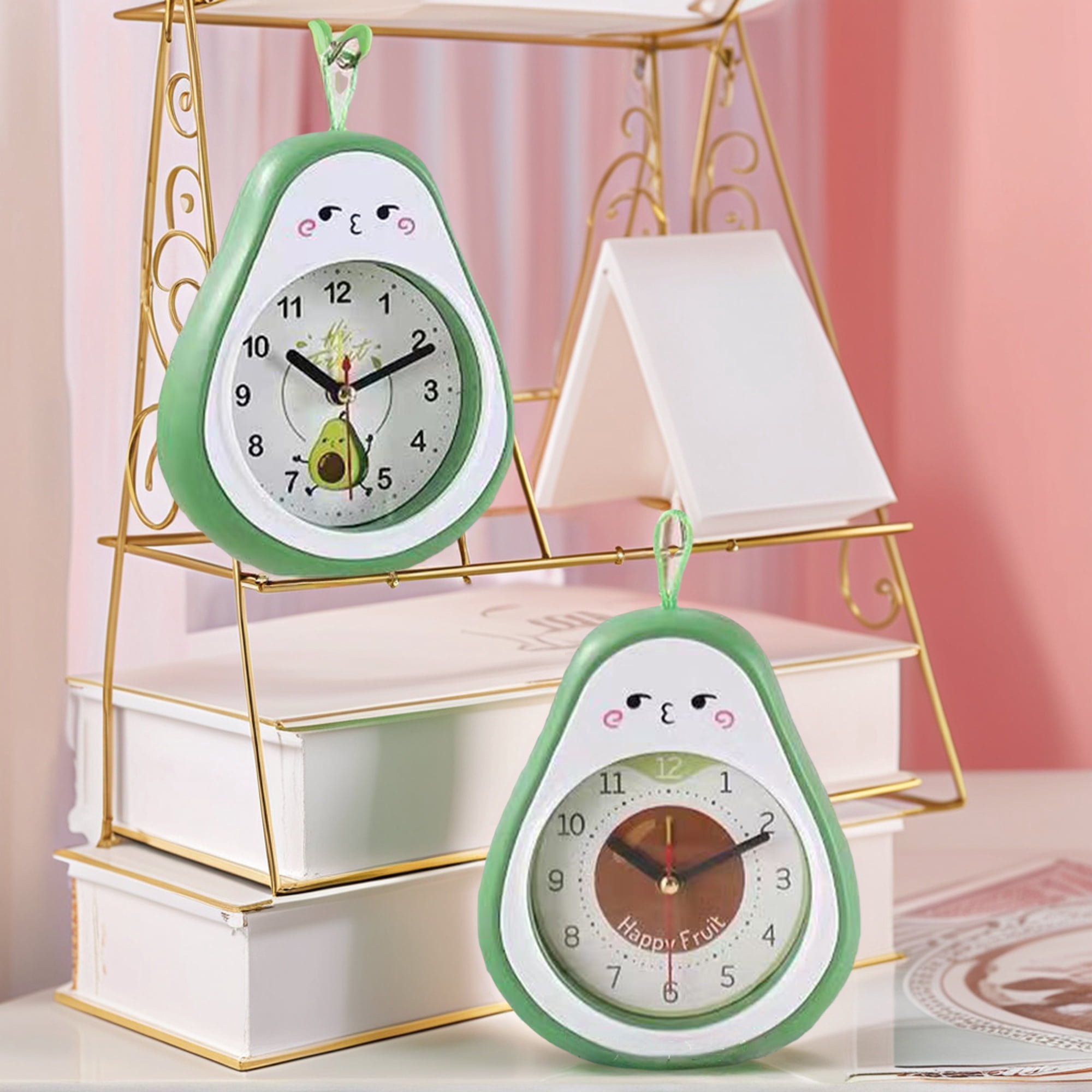Unique Bargains Colorful Alarm Clock Green 4.5"L x 2.2"W x 5.3"H