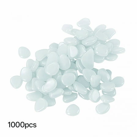 LAMIRO Garden Rocks Landscaping 40 Lb Small Rocks for Landscaping Kitschy Beads Glow in the Dark Stones for Garden in Bulk Glow in the Dark Pebbles 1000 Garden Stepping Stones 1Cm Small
