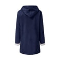 thumbnail image 5 of Chaqueta de invierno para mujer, larga, cálida, forrada, tallas grandes, de algodón, para mujer, chaqueta tipo parka, abrigo de otoño e invierno para mujer (L), 5 of 5