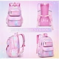 thumbnail image 3 of Mochila Escolar Kawaii Para Niñas De Primaria Secundaria Gran Capacidad Con Apertura 180grados Modelo Rosado, 3 of 4