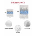 thumbnail image 7 of Blue Grey Abstract Kitchen Dish Towels for Drying Dishes Set of 2, Gradient Geometric Graffiti Modern Art Waffle Weave Microfiber Hand Tea Bathroom Towels Quick Dry & Absorbent Towel 12x12, 7 of 7