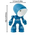 thumbnail image 3 of 2Pcs Mini Creative Robot Table Lamp, Unique Fun Robot Lamp, Creative Fully Posable Body Bot Style Table Cordless Lamp, Eye-Friendly, Powered Mood Light For Bedroom Desk Home Decor (White), 3 of 5