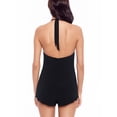 thumbnail image 2 of Magicsuit Womens Theresa Plunge One-Piece Romper Style-6009943 Swimsuit, 2 of 2