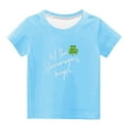 thumbnail image 2 of Edvintorg 3-14Years St. Patrick's Day T-Shirts For Kids Clearance Summer Printed Short Sleeve Casual Shirts Children's T-Shirt For Boys Girls Children Clothing, 2 of 4