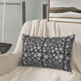 thumbnail image 5 of Rateoe simple white Snowflake Pattern Pillow Covers with Invisible Zipper(Pillows are not Included) Standard Pillowcases-20"x30", 5 of 6