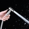 thumbnail image 4 of Handheld Sprayer for Toilet-Valve Adapter. Stainless Steel Jet Sprayer for Toilet Cloth Diaper Sprayer Set, 4 of 4